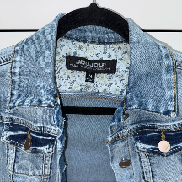 JouJou premium denim collection Jean jacket Girls Medium - Picture 3 of 6